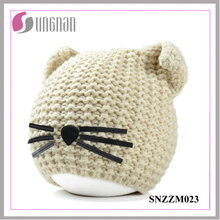 2016 Winter Warm Creative Cat Ear Hat Wool Knitted Helmet (SNZZM023)